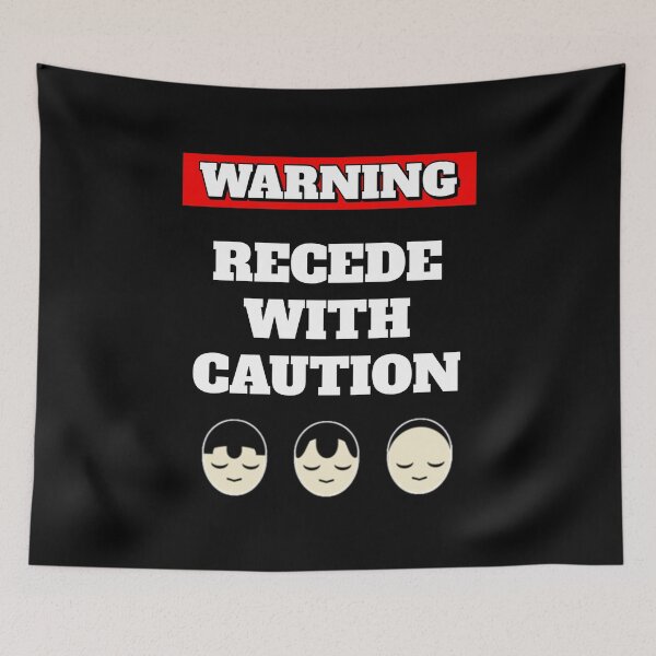 Item preview, Recede With Caution - Funny Graphic Balding T-shirt designed and sold by signshirtz.