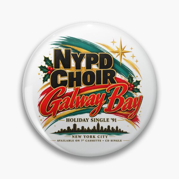 Item preview, NYPD Choir Galway Bay – Retro Irish Christmas Music Vintage Design designed and sold by UrbanKangaroo.
