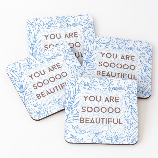 Item preview, Floral Line Art You Are So Beautiful Illustration designed and sold by LenaRus.