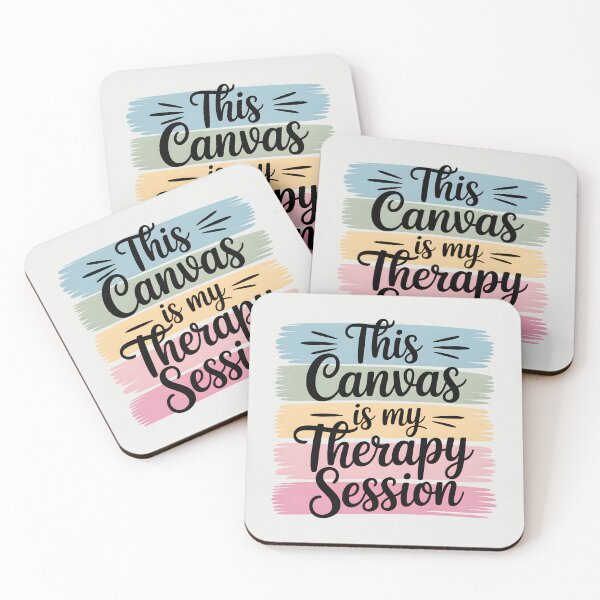 Item preview, This Canvas Is My Therapy Session – Funny Artist and Painting Humor designed and sold by Jollys-ArtShop.