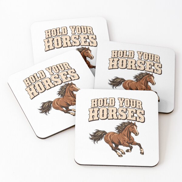 Item preview, Hold Your Horses Wild Running Horse Equestrian Western Country designed and sold by Photo-Sphere101.