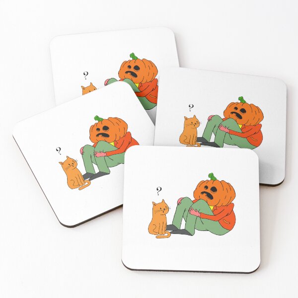 Item preview, Sad Timmy the Pumpkin Man with a Cat designed and sold by SadTimmy.
