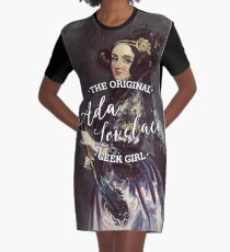 Ada Lovelace - The Original Geek Girl Graphic T-Shirt Dress