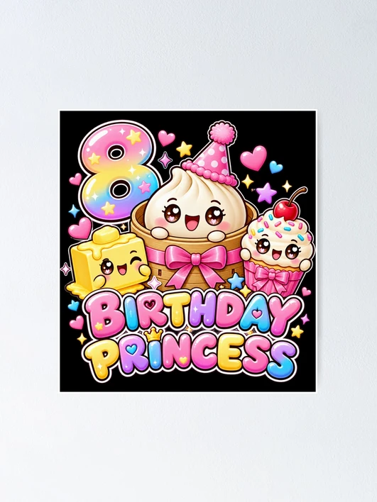 Thumbnail 1 of 3, Poster, Birthday Princess designed and sold by ROUX-ART.