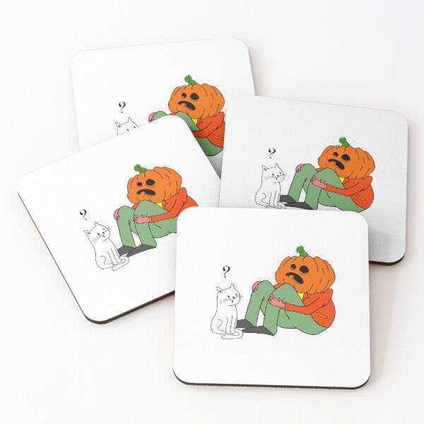 Item preview, Sad Timmy the Pumpkin Man with a Cat designed and sold by SadTimmy.
