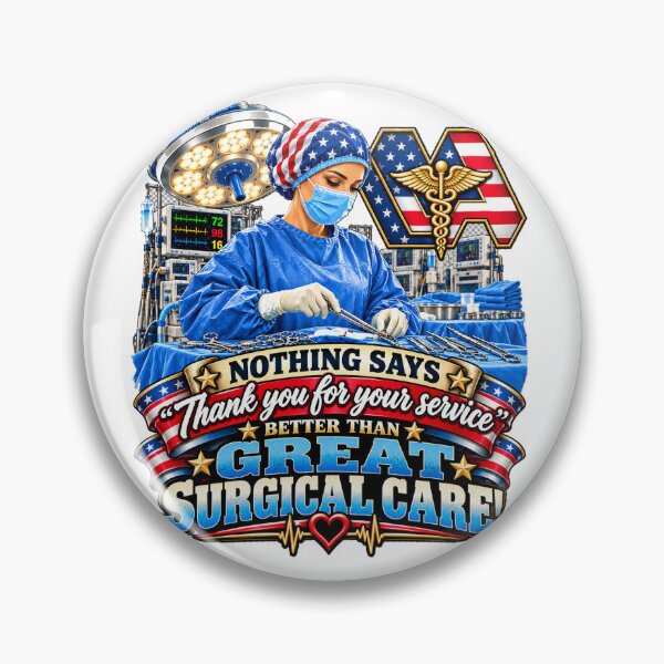 Item preview, Great Surgical Care – Patriotic Surgical Technologist, VA Scrub Tech & Veteran Appreciation designed and sold by HarrisButterfield&Company.