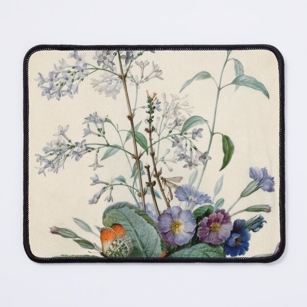 Item preview, A Bouquet of Flowers with Insects by Pierre Joseph Redouté designed and sold by AngyDesigns49.