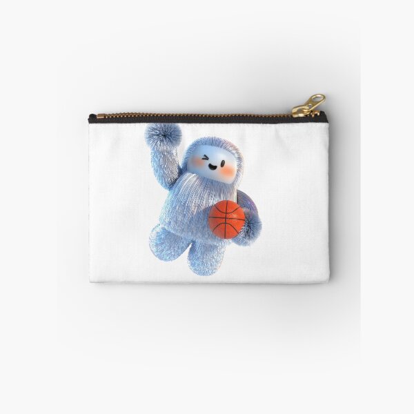 Item preview, Happy furry yeti leaping while holding basketball high designed and sold by Rostislav Bouda.
