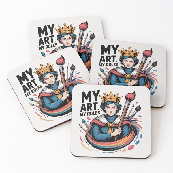 Item preview, My Art, My Rules – Confident Artist Quote and Creative Freedom designed and sold by Jollys-ArtShop.