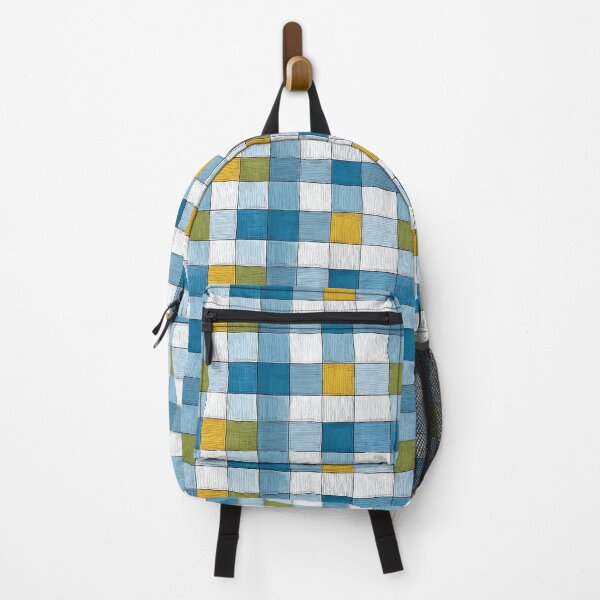 Item preview, Yellow and Blue Gingham Check Pattern in Cute Storybook Style designed and sold by Boddicca.