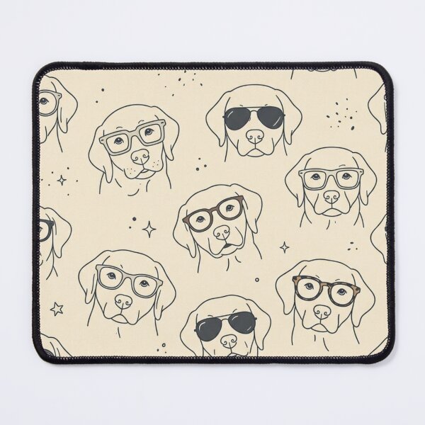 Item preview, Labradors with Glasses - Funny Pattern of Intellectual and Beach Dogs designed and sold by Goodthingstree.