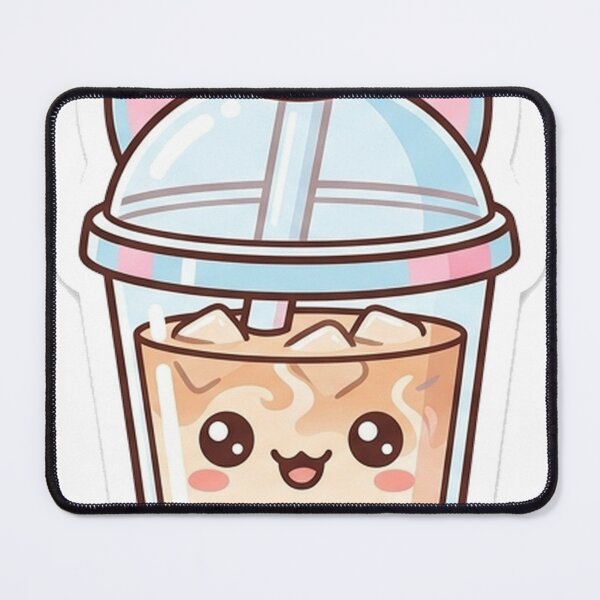 Item preview, Kawaii Iced Coffee Cat Cup designed and sold by OddLittleGoods.