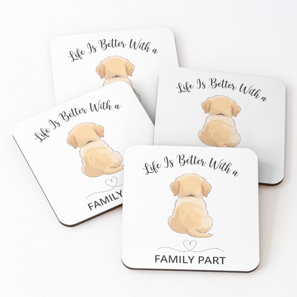 Item preview, Cute Puppy Back View Life Is Better With A Family Part designed and sold by DegiXblooms.