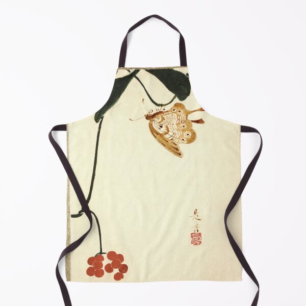 Item preview, Shibata Zeshin's Red Berry Plant and Butterfly (1807-1891). designed and sold by AngyDesigns49.