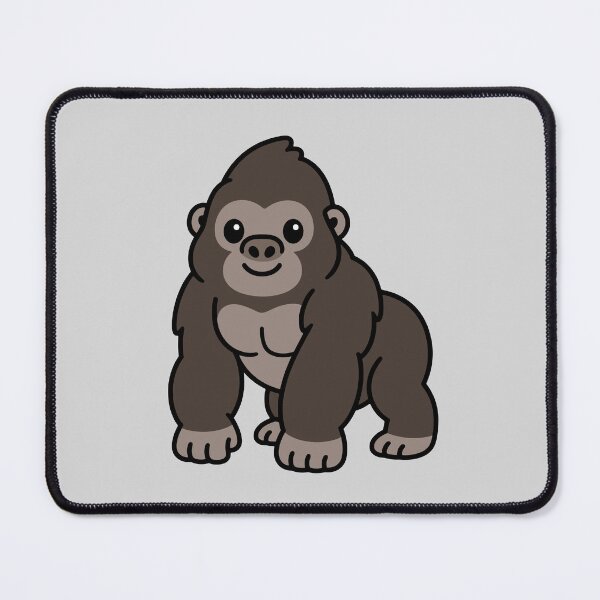 Item preview, Cute Cartoon Gorilla designed and sold by WildlifeDoodle.