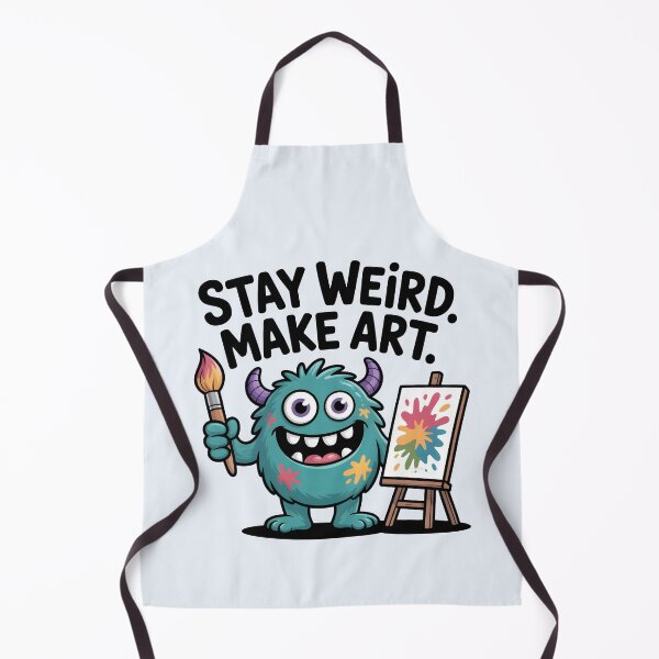 Item preview, Stay Weird, Make Art – Funny Monster Artist and Creative Quote designed and sold by Jollys-ArtShop.