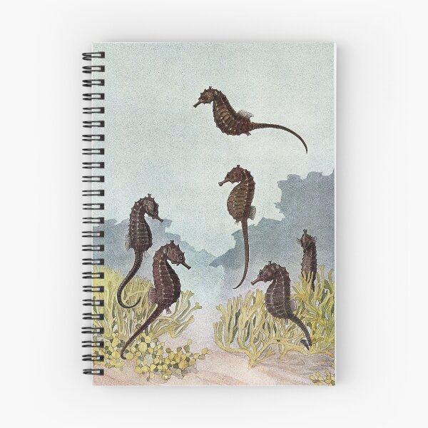 Item preview, Six sea horses in the sea. Colour line block after a painting by H. Murayama. designed and sold by AngyDesigns49.