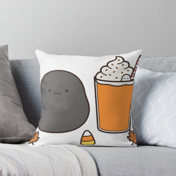 Item preview, Cute Black Cat Ghost Pumpkin Smoothie Fall Kawaii Sticker designed and sold by xiaoxiaochibi.