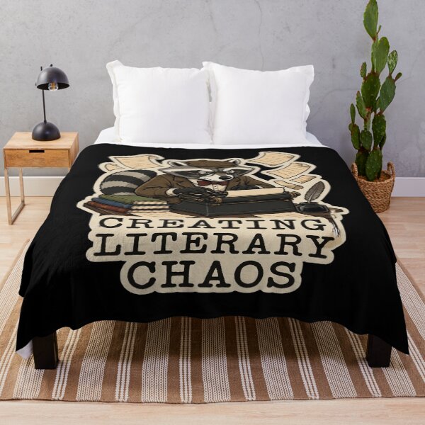 Item preview, Creating Literary Chaos Funny Raccoon Writer Typewriter designed and sold by PozivoPlus.