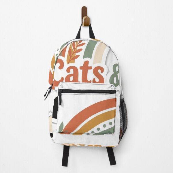 Item preview, Cats and Coffee Boho Rainbow designed and sold by OddLittleGoods.