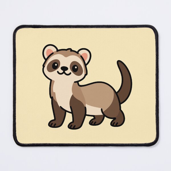 Item preview, Cute Cartoon Ferret designed and sold by WildlifeDoodle.
