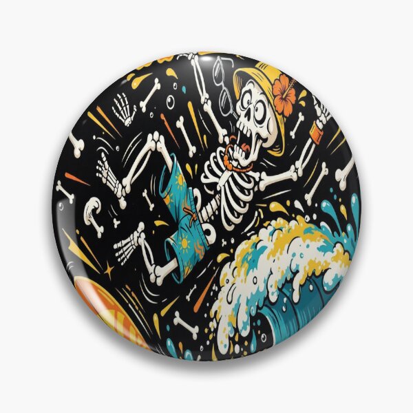 Item preview, Wipeout Funny Surfer Skeleton designed and sold by MojoHill.