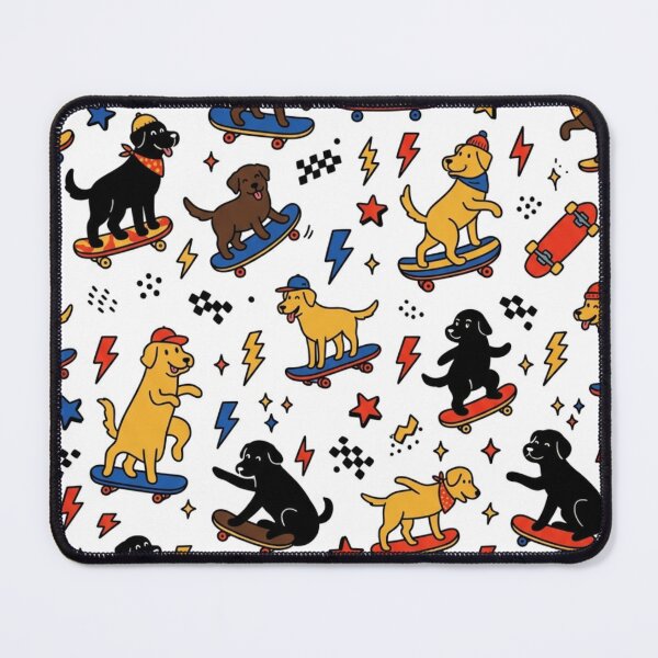 Item preview, Skater Dogs - Funny Pattern of Labradors on Skateboards Urban Style designed and sold by Goodthingstree.