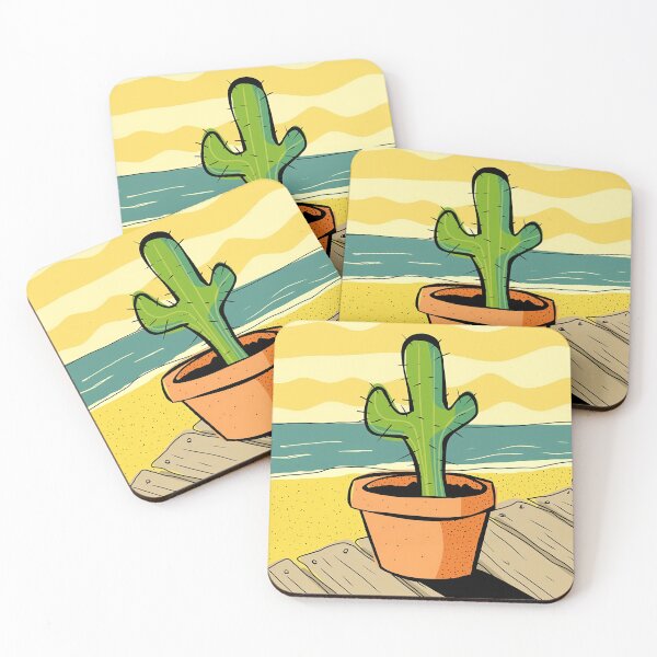 Item preview, Potted Cactus on Seaside Dock designed and sold by Adrian11Blake.