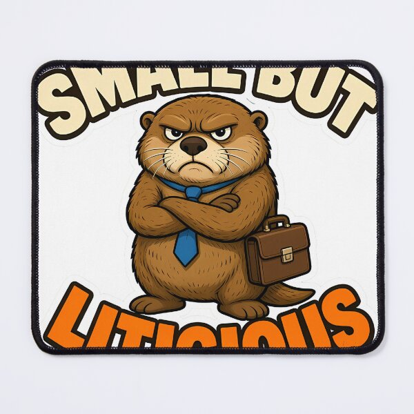 Item preview, Small But Litigious Grumpy Otter Lawyer designed and sold by GSideArtStore.