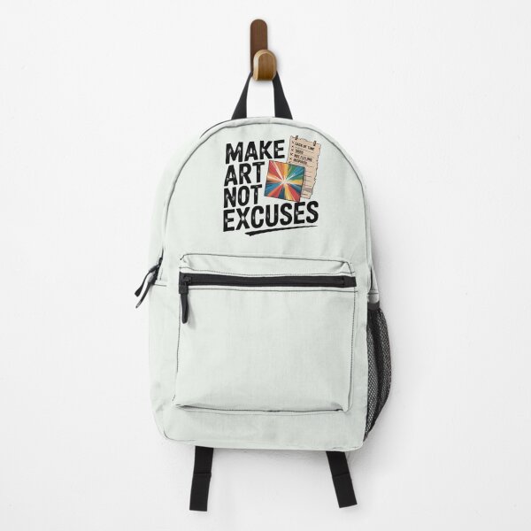 Item preview, Make Art, Not Excuses – Inspirational Artist Quote and Creative Motivation designed and sold by Jollys-ArtShop.