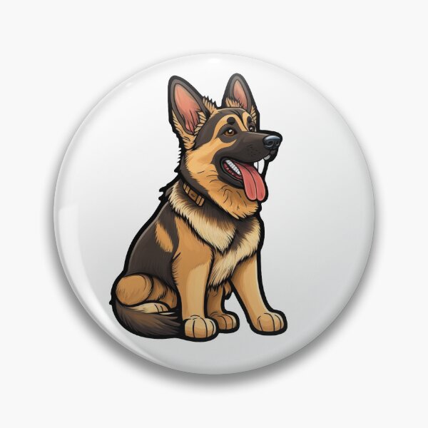 Item preview, Adorable German Shepherd Dog – Cute Playful Puppy Illustration designed and sold by LittlePreshies.