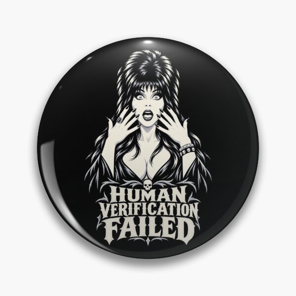 Item preview, Human Verification Failed — Too Goth to Pass CAPTCHA designed and sold by Sanctum Icons.