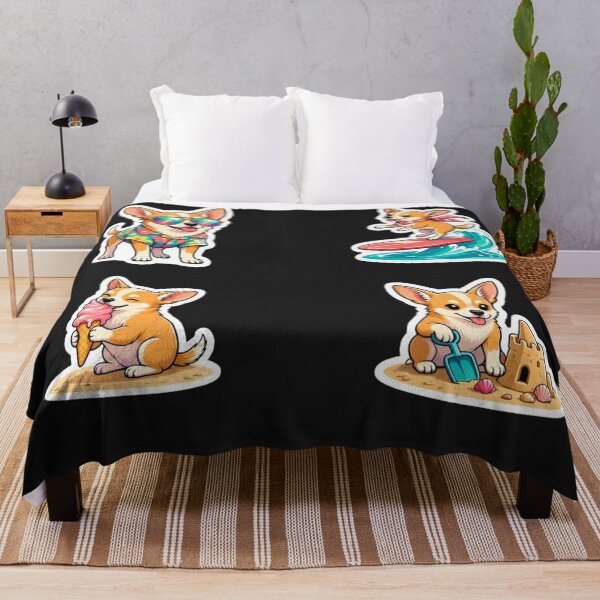Item preview, Cute Chihuahua Summer Beach Sticker Pack – Surfing, Ice Cream & Hawaiian Vibes designed and sold by Kawaii Care Studio .
