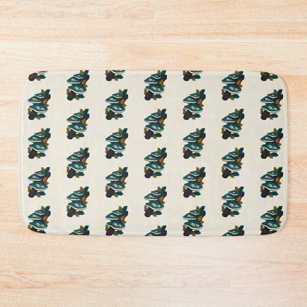 Item preview, Teal Shelf Fungi on a Branch, Folk Art Bracket Fungus designed and sold by H. Doucette Studio.