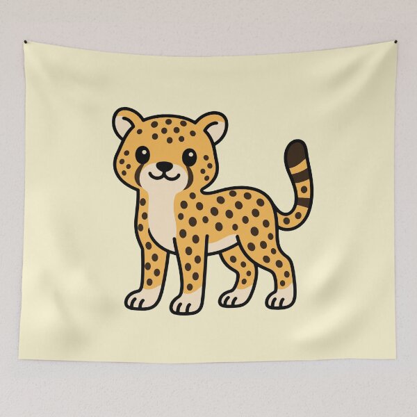 Item preview, Cute Cartoon Cheetah designed and sold by WildlifeDoodle.