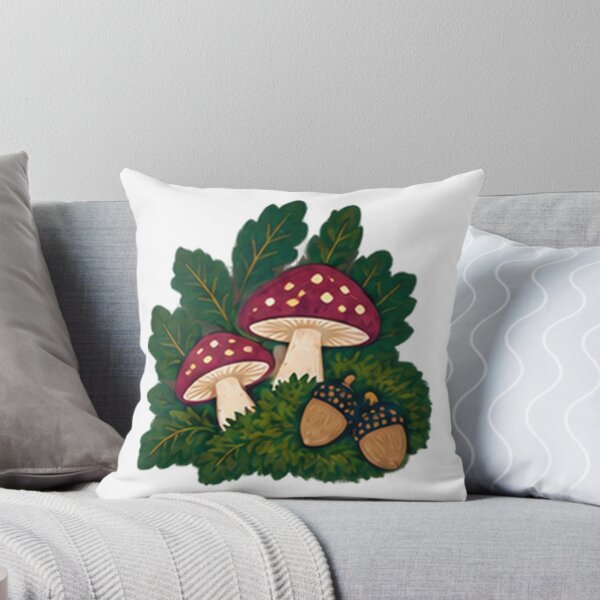 Item preview, Toadstools in Moss with Acorns, Folk Art Woodland designed and sold by H. Doucette Studio.