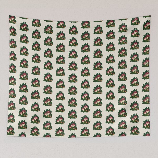 Item preview, Toadstools in Moss with Acorns, Folk Art Woodland designed and sold by H. Doucette Studio.
