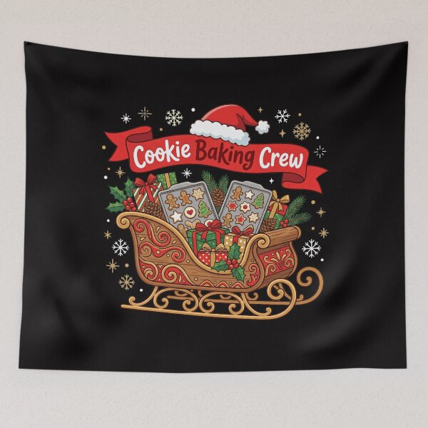 Item preview, Christmas Cookie Baking Crew Wreath designed and sold by w66aboo.