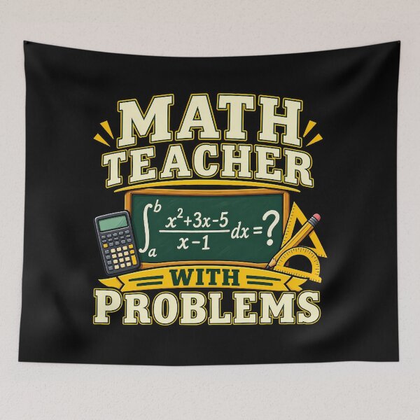 Item preview, Math Teacher With Problems Funny Calculus Chalkboard Educator Humor designed and sold by Photo-Sphere101.
