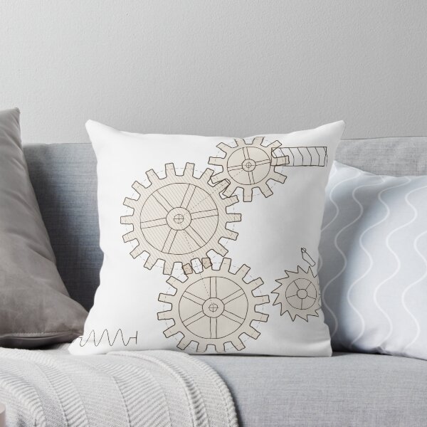 Item preview, Vintage Gears Mechanism - Mechanical Engineer Sketch designed and sold by Decorta.