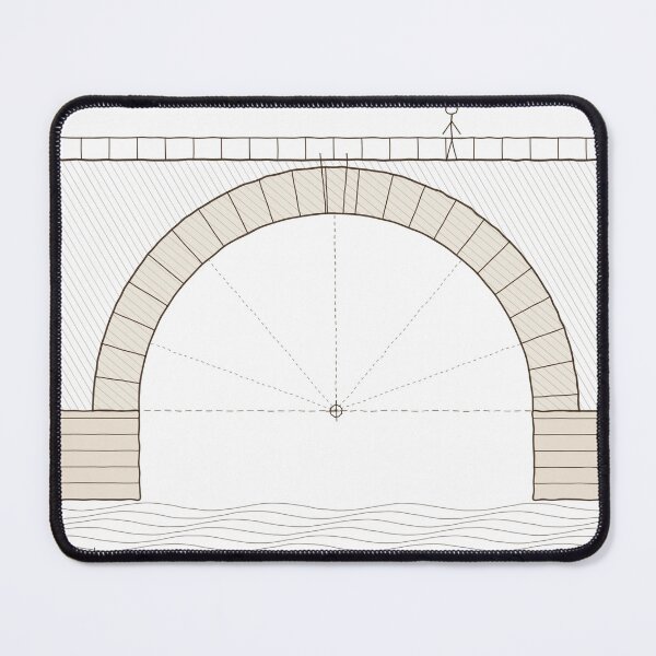 Item preview, Stone Arch Bridge Sketch - Civil Engineer Vintage Drawing designed and sold by Decorta.