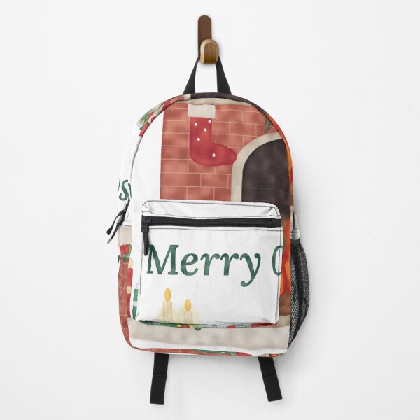 Item preview, Cozy Christmas Fireplace Watercolor.Brick Hearth, Stockings and Holiday Garland designed and sold by Deepsleepstudio.
