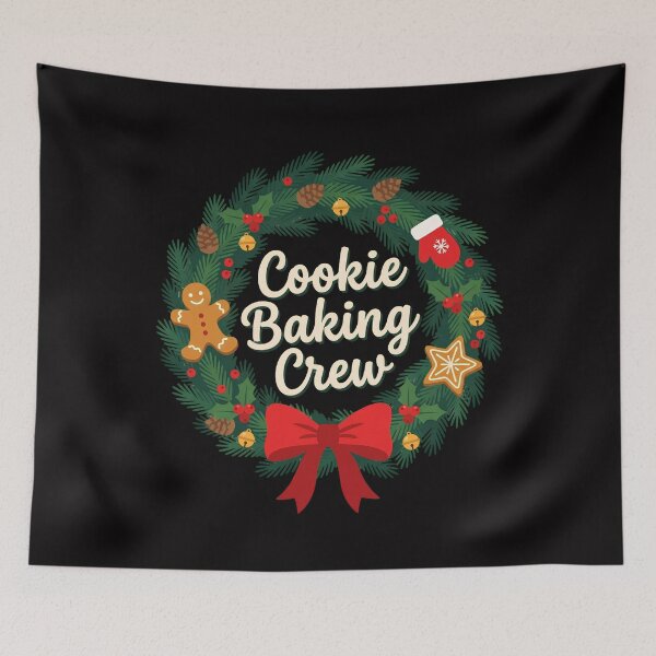 Item preview, Christmas Cookie Baking Crew Wreath designed and sold by w66aboo.