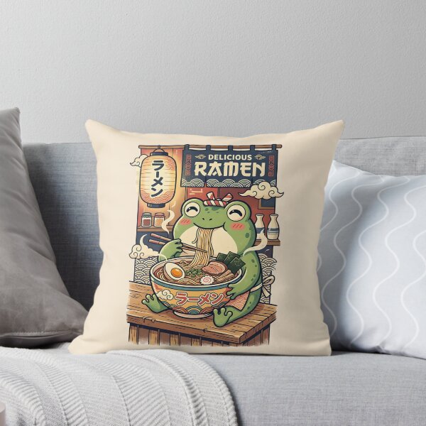 Item preview, Frog eating ramen - Delicious RAMEN designed and sold by ParadoxParadox.