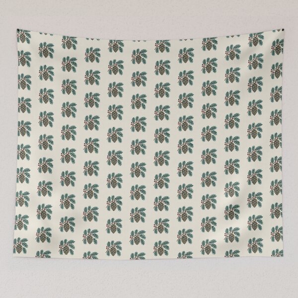 Item preview, Pinecone and Evergreen Branches, Nordic Folk Art designed and sold by H. Doucette Studio.