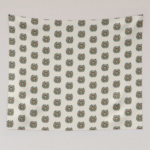 Item preview, Bird Nest with Blue Eggs, Scandinavian Folk Art designed and sold by H. Doucette Studio.