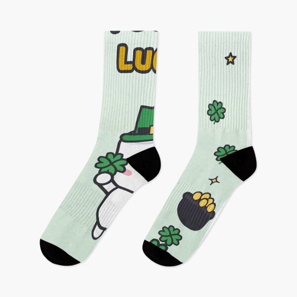 Item preview, Feeling Lucky - Cute St Patricks Day Marshmallow Pip with Shamrock designed and sold by BiMood.