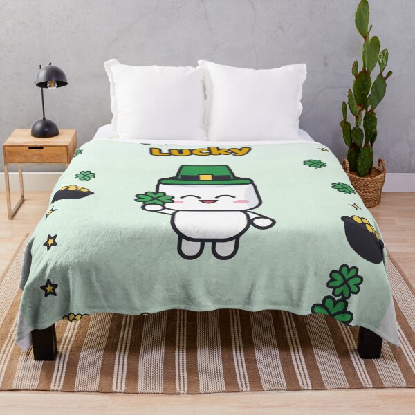 Item preview, Feeling Lucky - Cute St Patricks Day Marshmallow Pip with Shamrock designed and sold by BiMood.