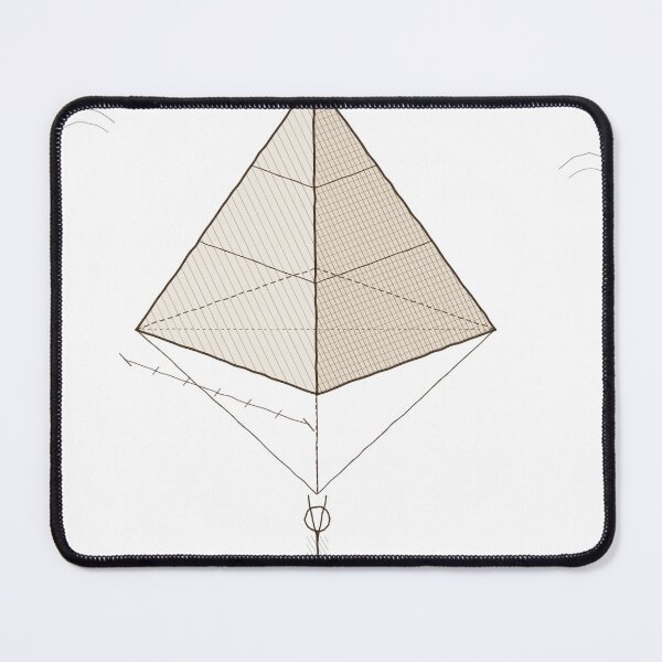 Item preview, Pyramid Geometry Study - Vintage Architecture Sketch designed and sold by Decorta.
