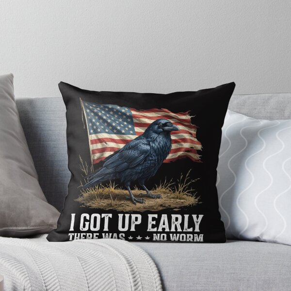 Item preview, f I Got Up Early There was No Worm Patriotic Morning Bird  designed and sold by w66aboo.